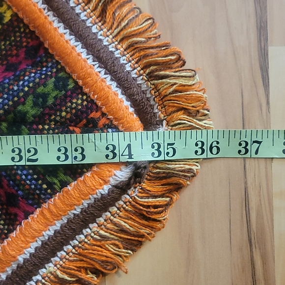 Vintage 70s Poncho Cape  L - Picture 12 of 12